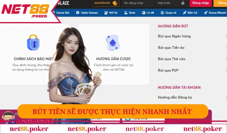 Net88 22 Giao dịch rút tiền sẽ được thực hiện nhanh nhất có thể