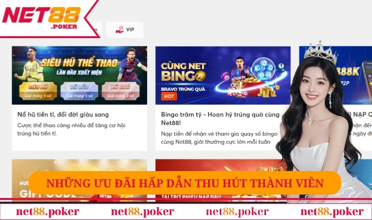 Net88 23 Những ưu đãi hấp dẫn thu hút thành viên